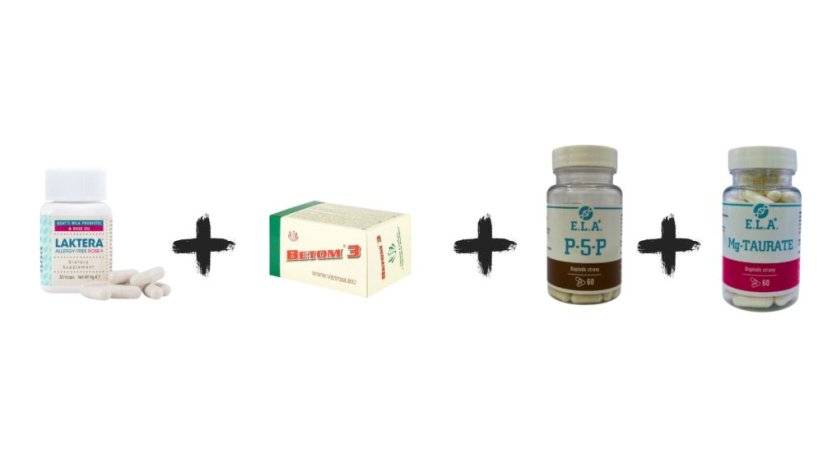Laktera Allergy Free Rose + Vetom 3 + ELA P-5-P + Mg Taurate