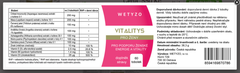 Vitalitys pro ženy